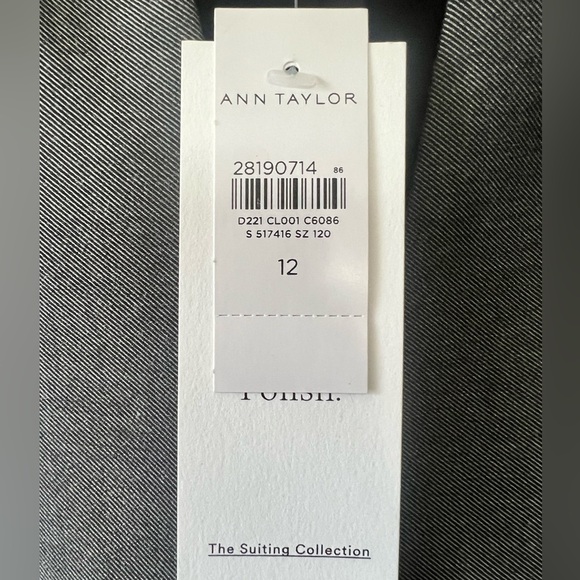 Women's Gray Blazer, Size 12 - Picture 4 of 15